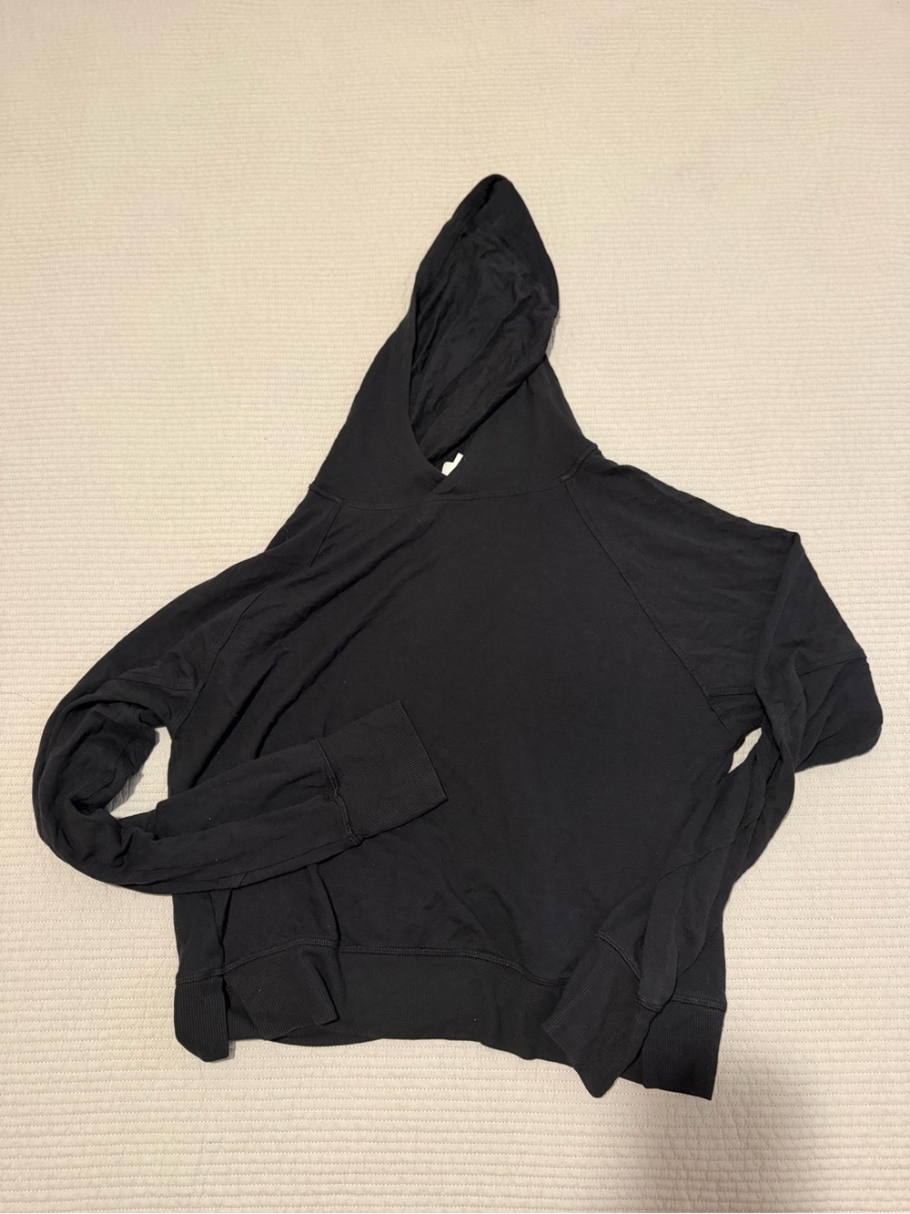 Classic Black Women's Hooded Pullover Sweatshirt